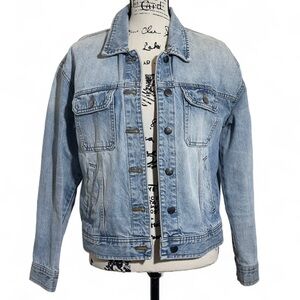 Something Navy Light Blue Jean Jacket